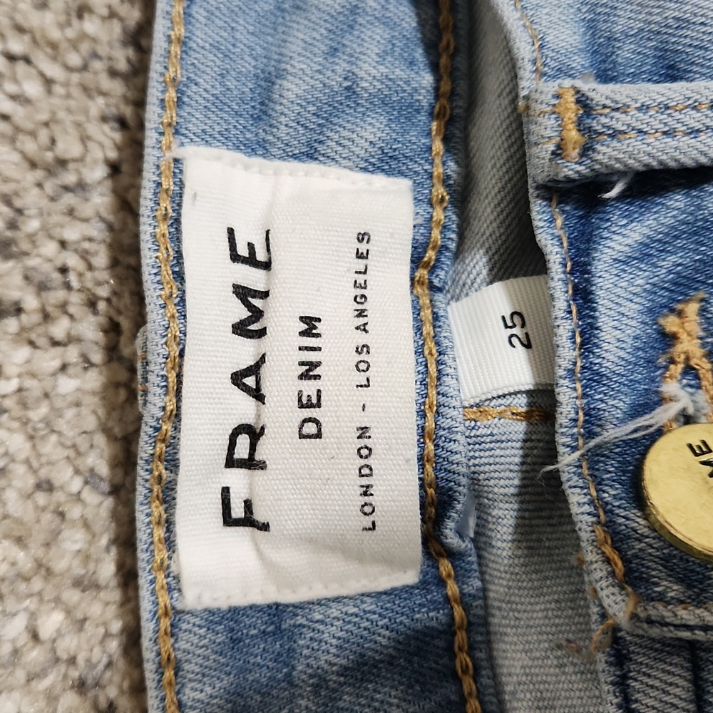 Frame Le Skinny de Jeanne Crop in Jerome Light Wash Size 25 - Picture 5 of 15